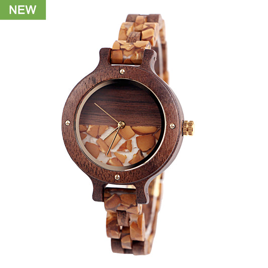 SOPEWOD new luxury women custom private label colors dial wooden watches for women