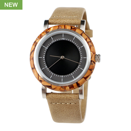 SOPEWOD new trend custom private label sandalwood walnut olive metal wooden watches, leather watch for men