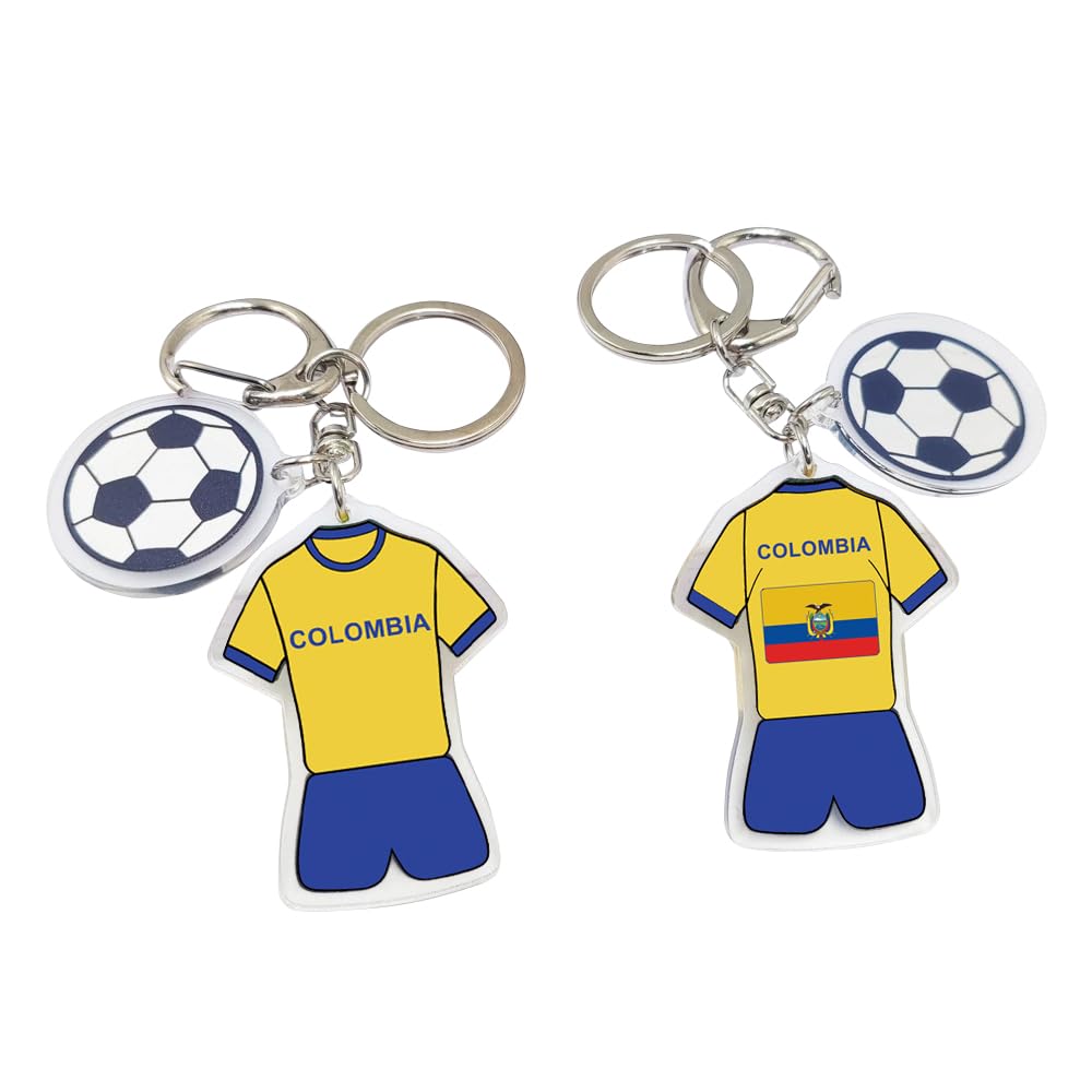2026 FIFA World Cup Soccer - themed Keychain - A Pride - filled Accessory for the World Cup, Ideal Gift and Souvenir for Football Fans (2 - piece Set)
