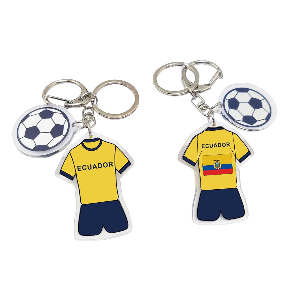 2026 FIFA World Cup Soccer - themed Keychain - A Pride - filled Accessory for the World Cup, Ideal Gift and Souvenir for Football Fans (2 - piece Set)