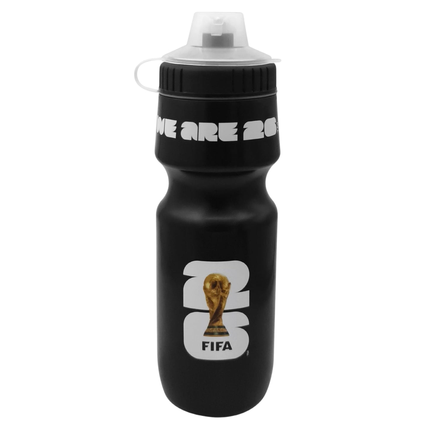 Official 2026 FIFA World Cup Edition - 24oz Refillable Squeeze Water Bottle. It is BPA - free, reusable, and comes with a pull - top cap that is dishwasher - safe. Designed for daily use, it is suitable for various scenarios like sports games