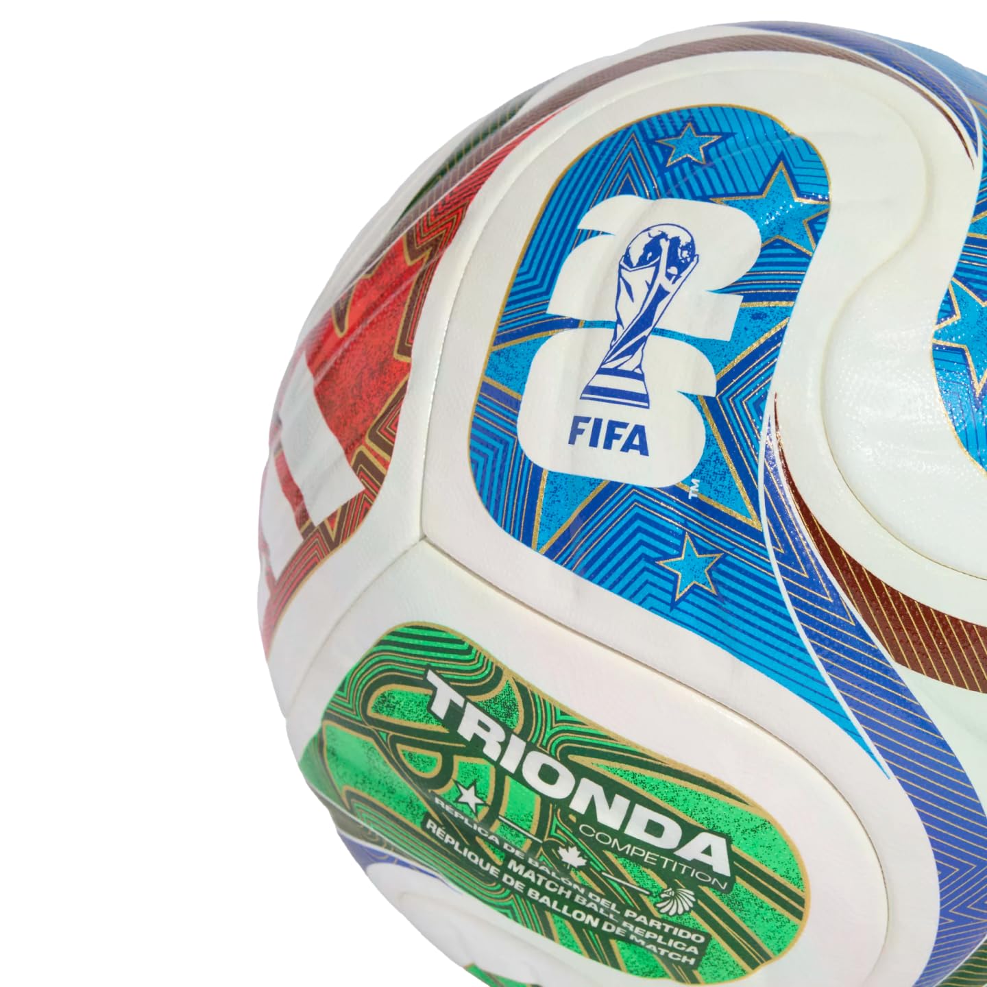 2026 World Cup Match Ball - Inspired by the "La Ola" Wave Design, featuring a seamless surface for enhanced precision and stability