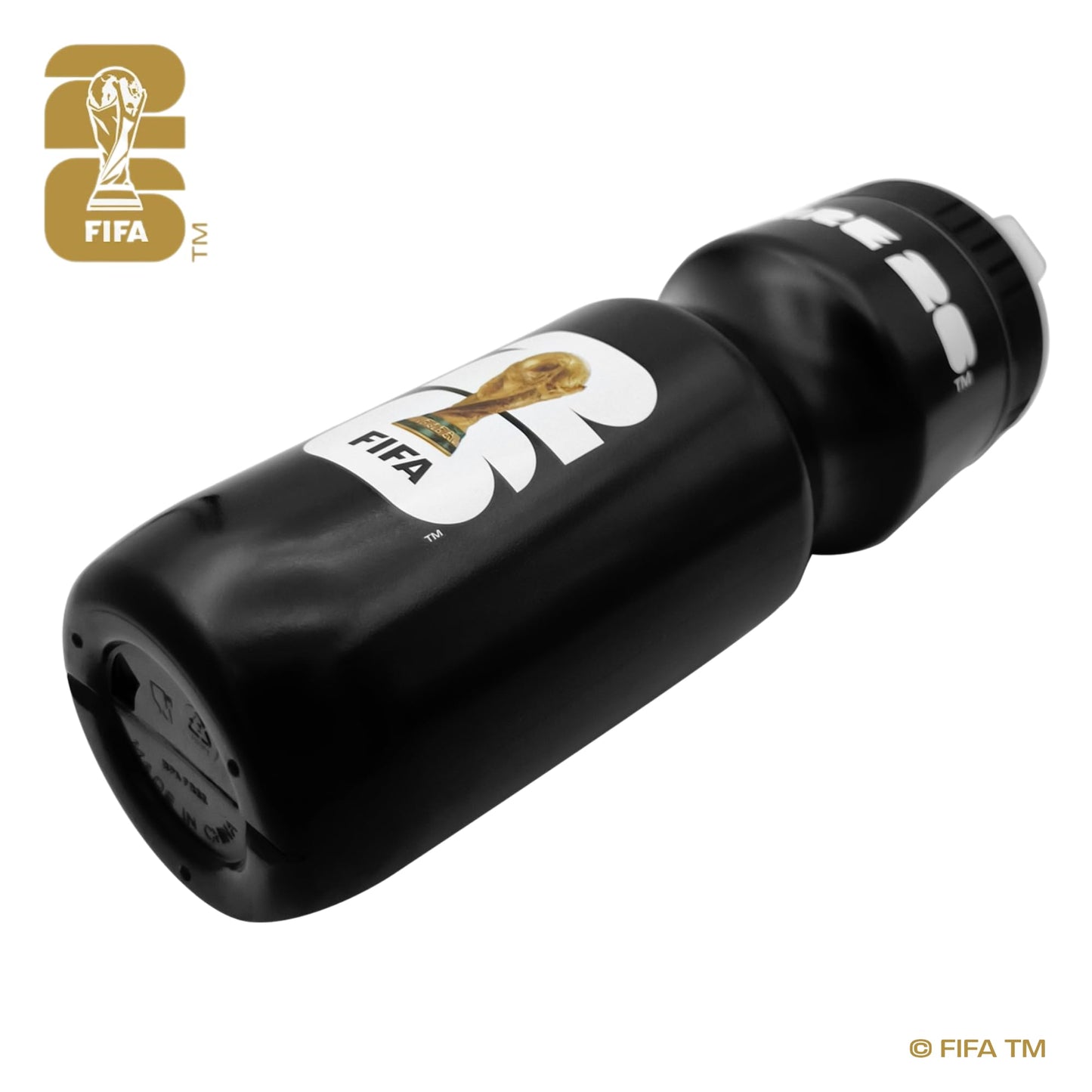 Official 2026 FIFA World Cup Edition - 24oz Refillable Squeeze Water Bottle. It is BPA - free, reusable, and comes with a pull - top cap that is dishwasher - safe. Designed for daily use, it is suitable for various scenarios like sports games