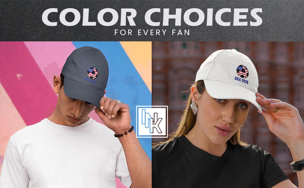 2026 FIFA World Cup in Canada Adjustable Baseball Cap - World Football World Cup Supporter Gear CUP26