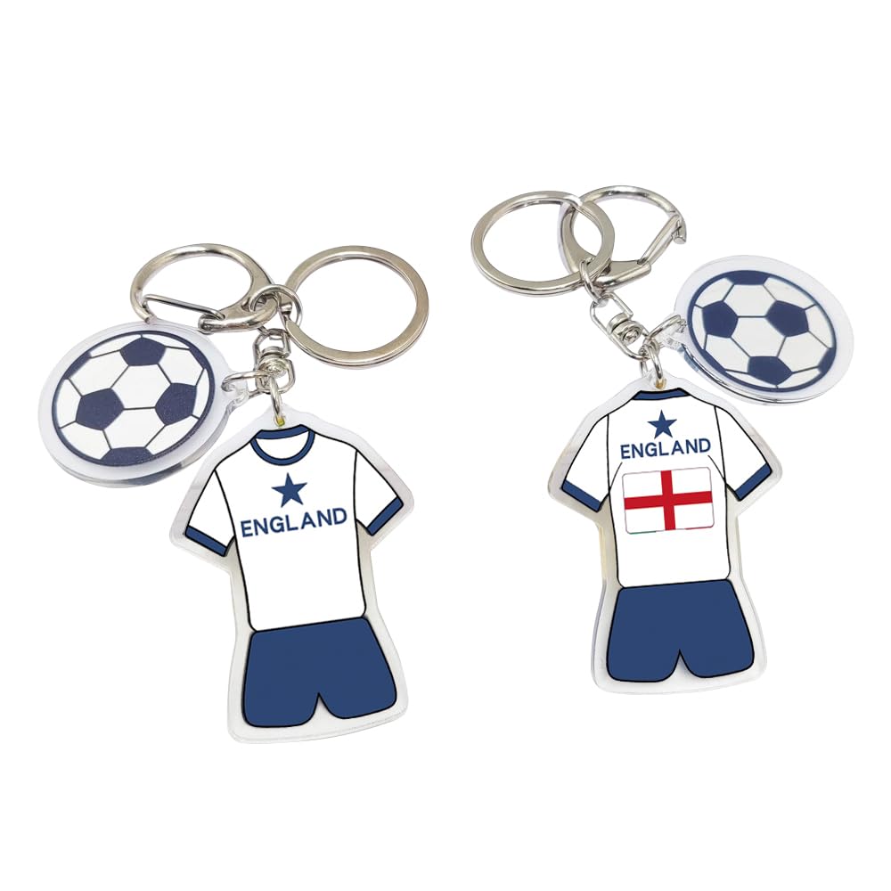 2026 FIFA World Cup Soccer - themed Keychain - A Pride - filled Accessory for the World Cup, Ideal Gift and Souvenir for Football Fans (2 - piece Set)