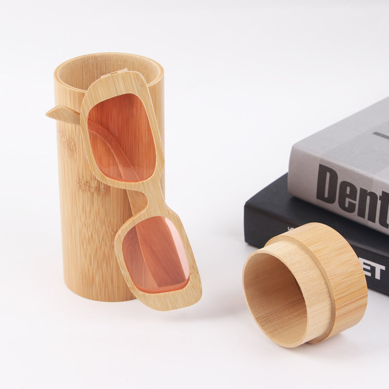 Wood Sunglasses Custom Logo Bamboo Fashion Black Mirror Metal Eye OEM Spring Frame Style Time Protection Color Lenses Weight Age