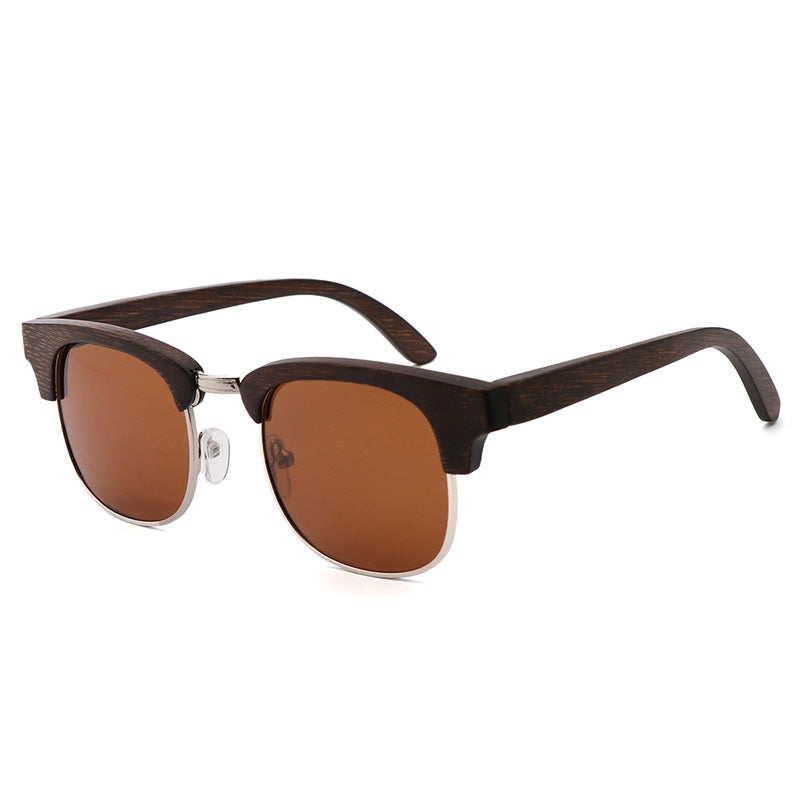 SOPEWOD Wholesale Unisex Wooden Bamboo Frame Kids Polarized Sunglasses for Children