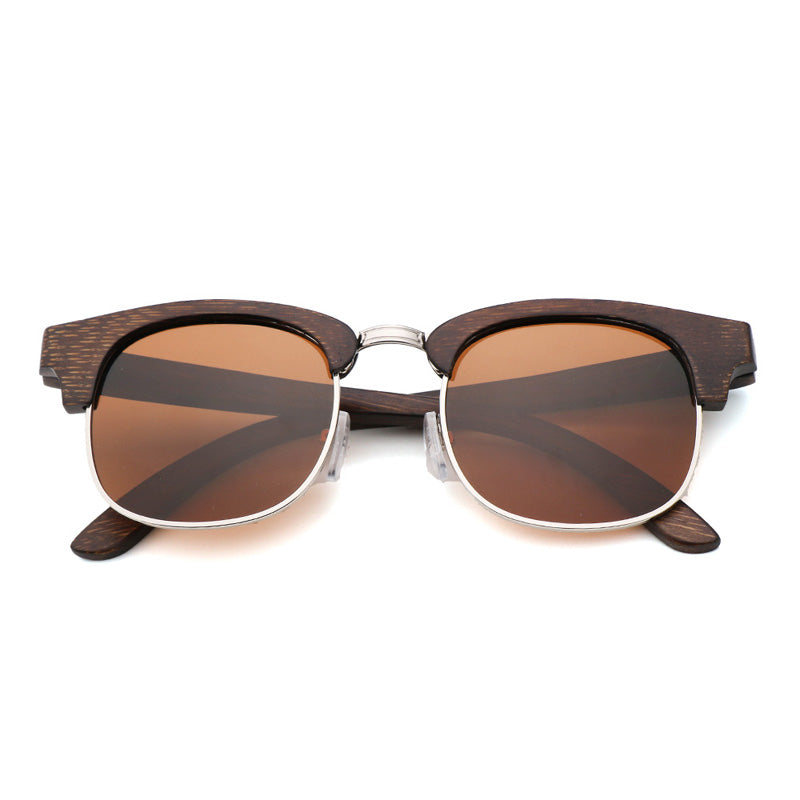 SOPEWOD Wholesale Unisex Wooden Bamboo Frame Kids Polarized Sunglasses for Children