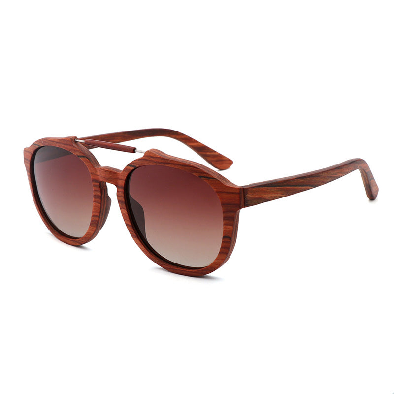 SOPEWOD  Wood Sunglasses with Dark Polarized Lenses for Men and Women