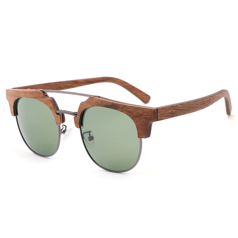 SOPEWOD  Wood Sunglasses with Dark Polarized Lenses for Men and Women