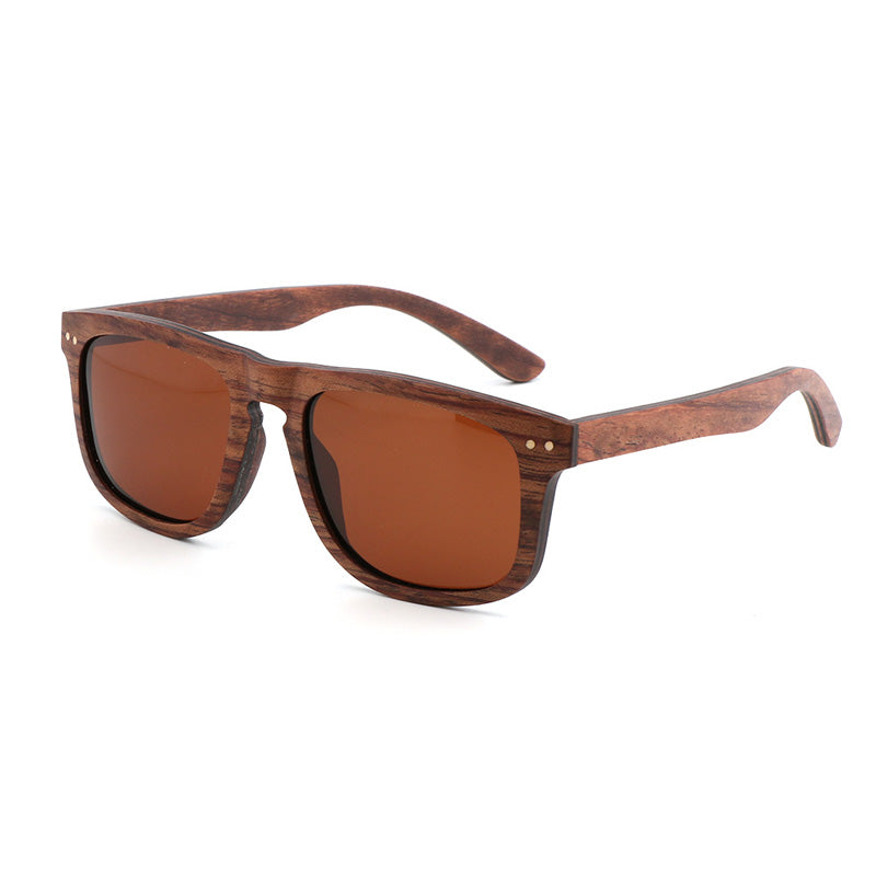 SOPEWOD  Wood Sunglasses with Dark Polarized Lenses for Men and Women