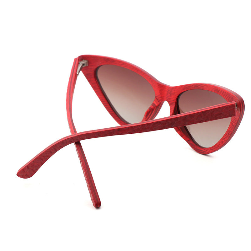 SOPEWOD  Wood Sunglasses with Dark Polarized Lenses for  Women
