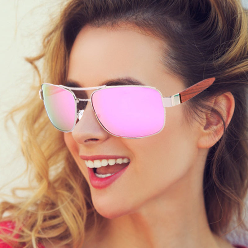 SOPEWOD  Wood Sunglasses with Dark Polarized Lenses for Men and Women