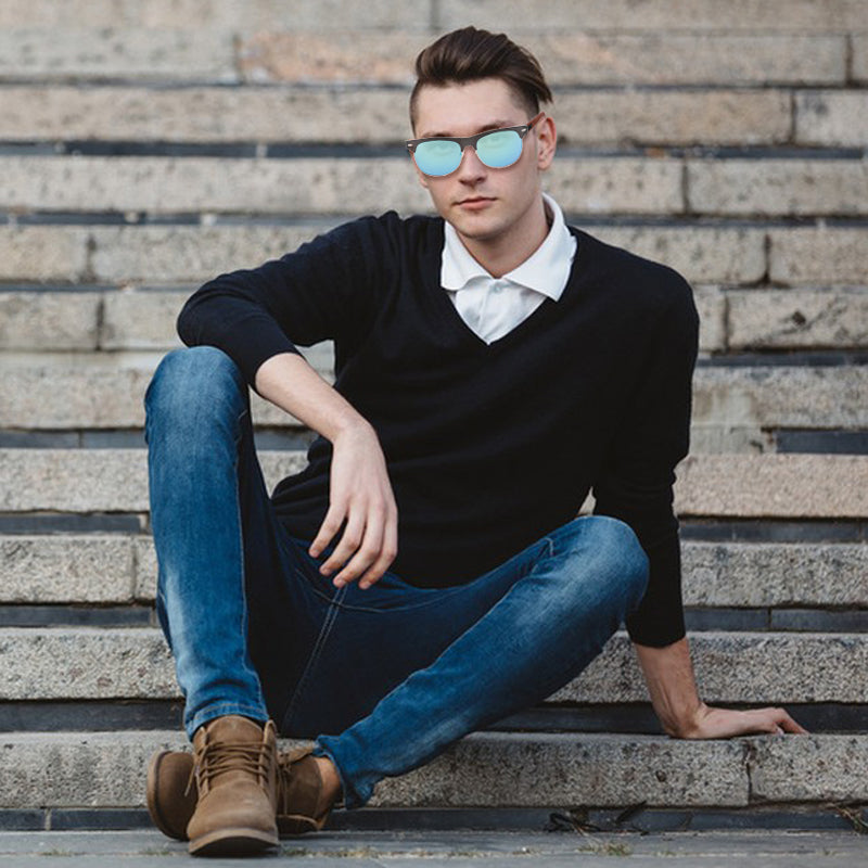 SOPEWOD  Wood Sunglasses with Dark Polarized Lenses for Men and Women