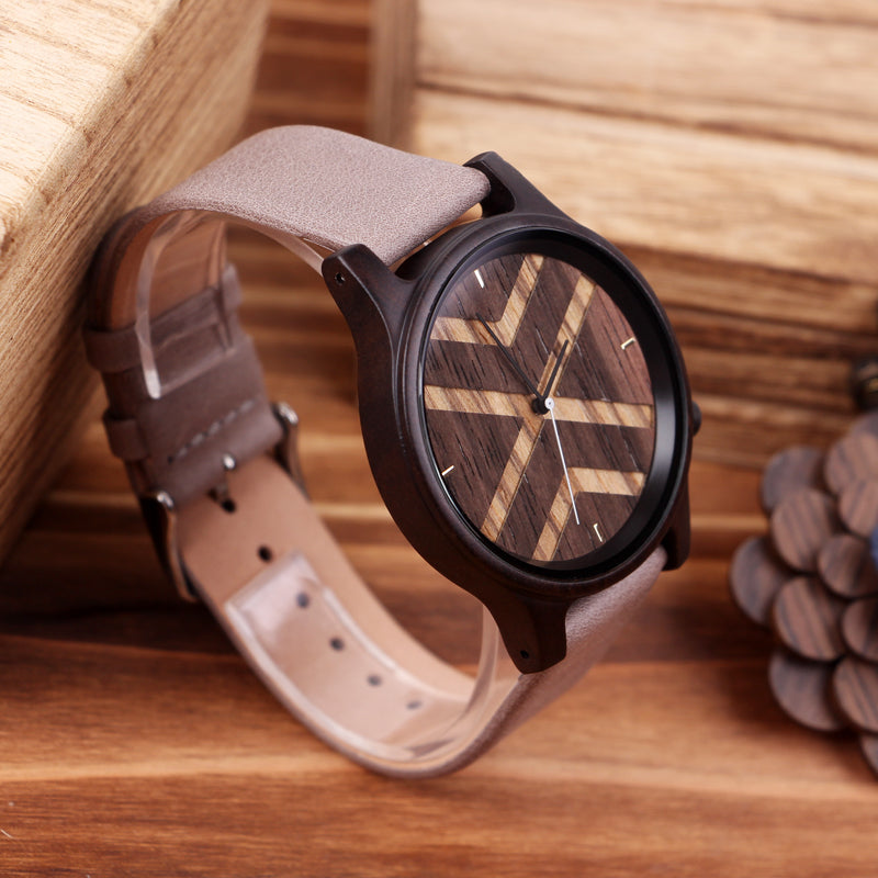 SOPEWOD custom private label sandalwood walnut teak  wooden watches,ebony wood engraved watch