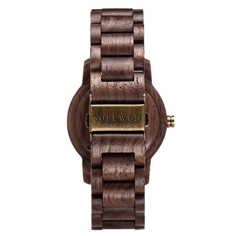 SOPEWOD OEM/ODM Fashion Style Black Walnut watch