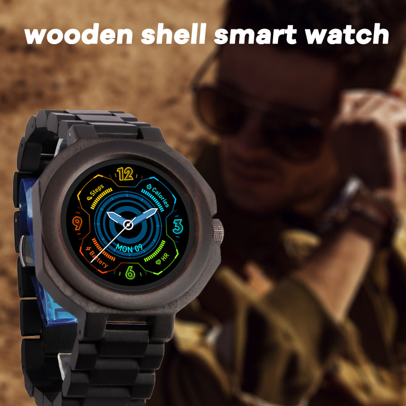 SOPEWOD fashion smart zebra wood ebony watch