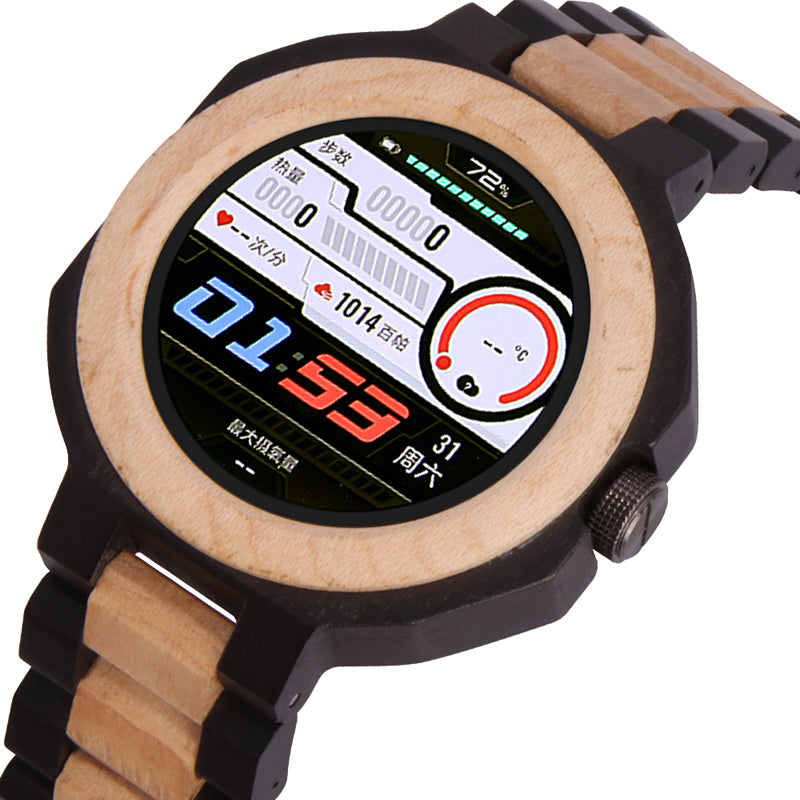SOPEWOD fashion smart zebra wood ebony watch