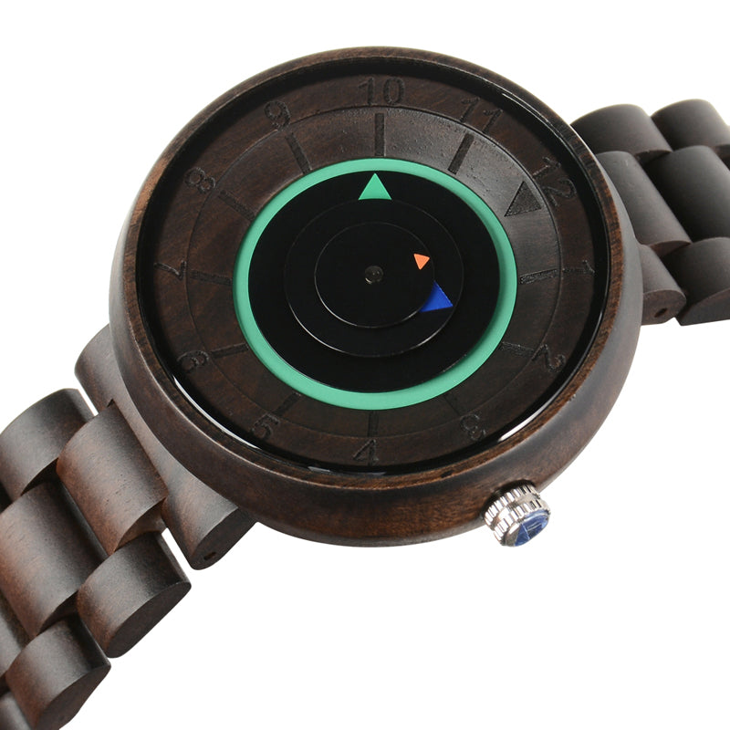 SOPEWOD fashion smart zebra wood ebony watch