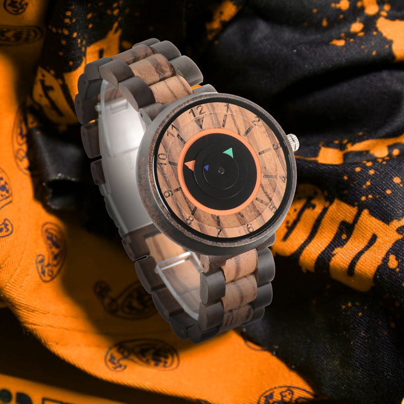 SOPEWOD fashion smart zebra wood ebony watch