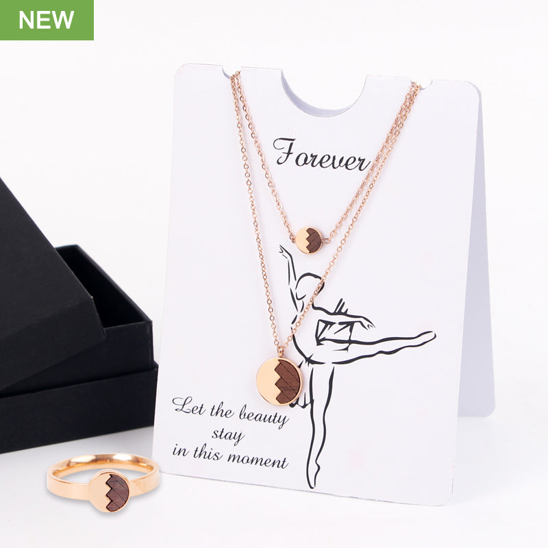 SOPEWOD Complete Jewelry Ensemble with Matching Necklace, Bracelet, and Ring for a Perfect Look