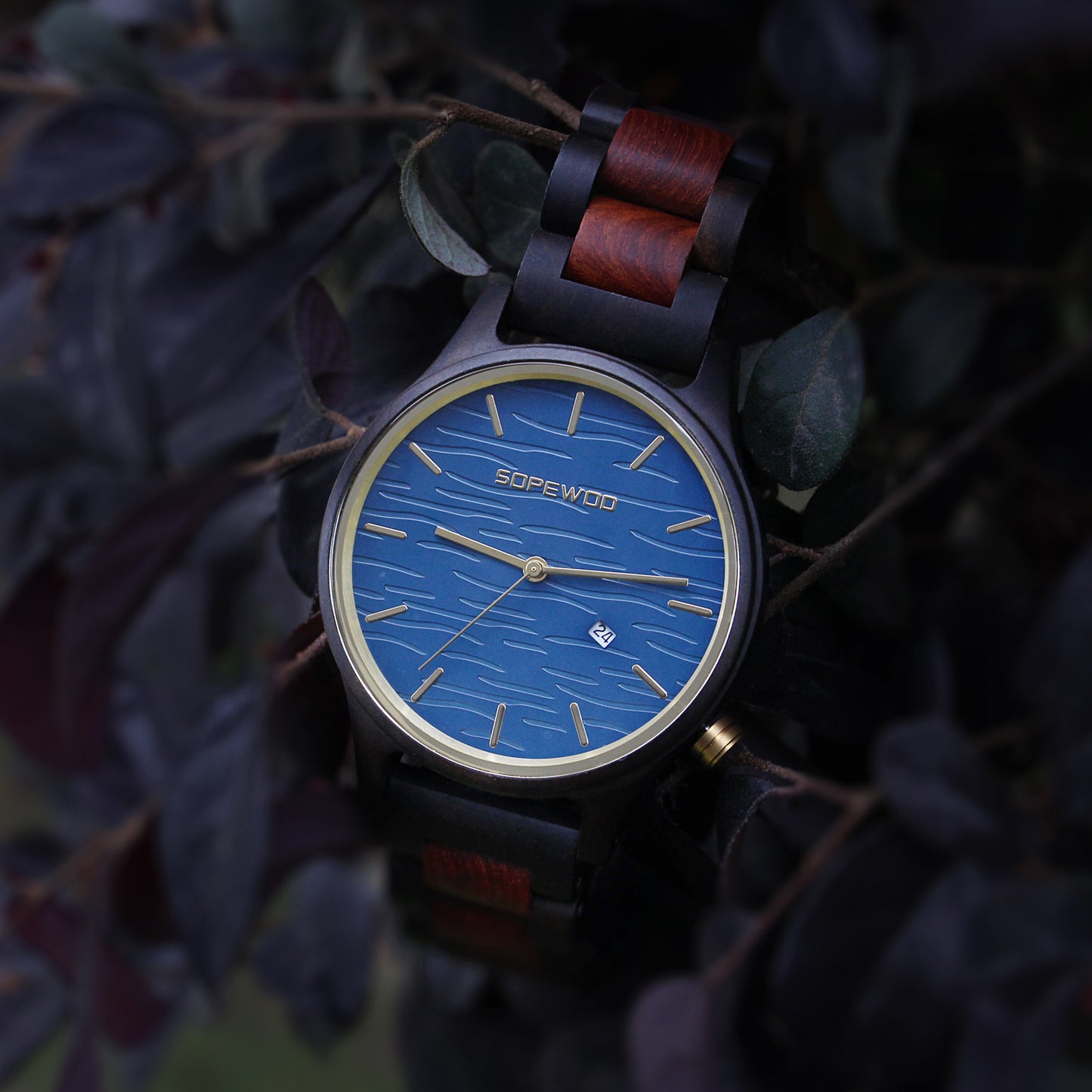 SOPEWOD Quality Luxury Branded Logo Mens Wood Watch Custom Watches Oem Bamboo Japan Wholesale Wristwatch