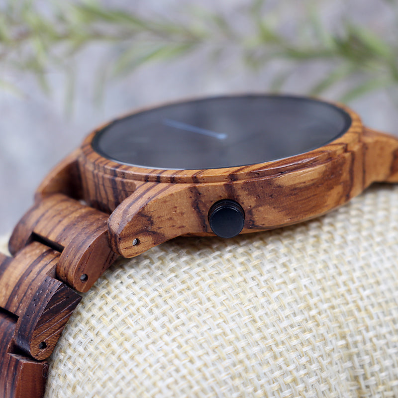 SOPEWOD Wood Watch for Men,Mens Wooden Watch, Handmade Lightweight Minimalist Wooden Watches Men,Natural Handmade