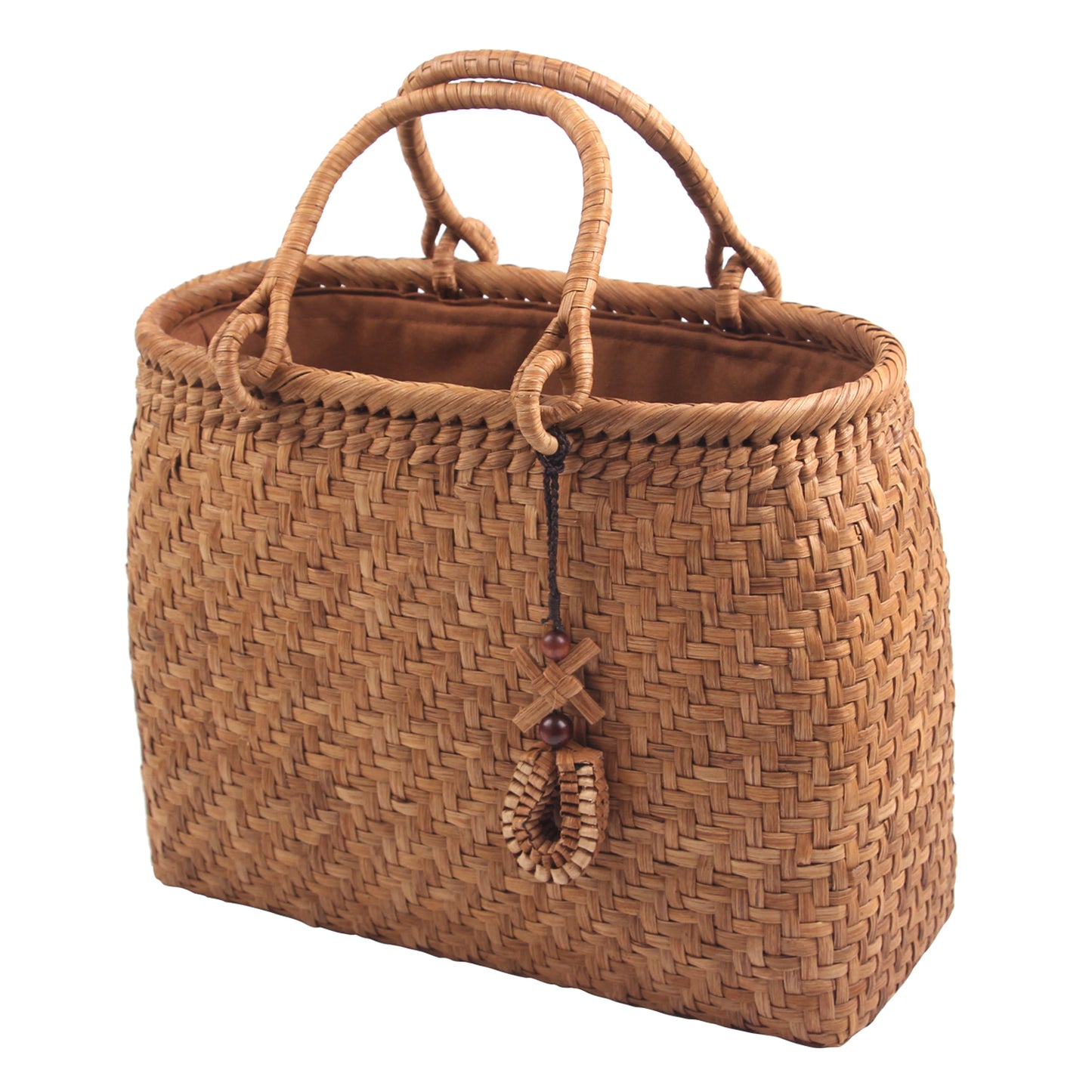 SOPEWOD Fashion Bamboo Handbag Handmade Weave Leisure bag for Womens