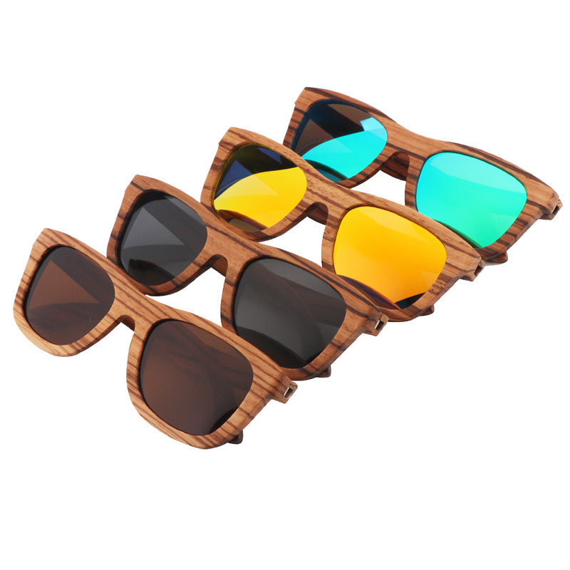 SOPEWOD Wooden Sunglasses for Men and Women – Polarized Lenses with Bamboo Wooden Frame – With Double Layer of UV Blocking Coating