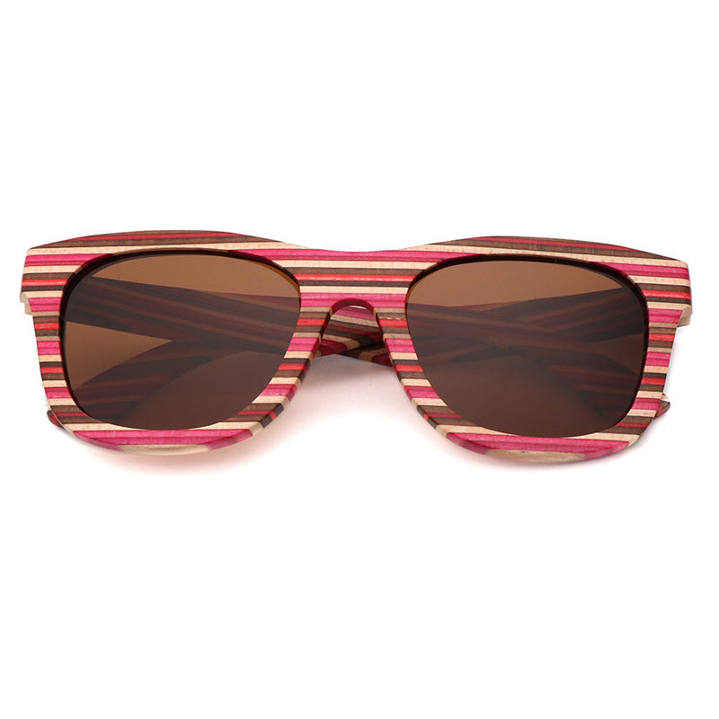 SOPEWOD Wooden Sunglasses for Men and Women – Polarized Lenses with Bamboo Wooden Frame