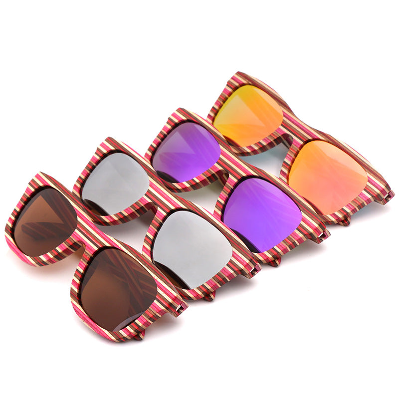 SOPEWOD Wooden Sunglasses for Men and Women – Polarized Lenses with Bamboo Wooden Frame