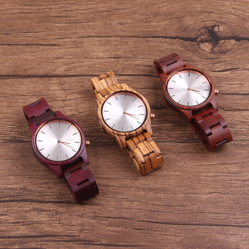 SOPEWOD Wood Watches for Women,Wooden Handmade Watch with Lightweight Adjustable Wood Band, Natural Casual Fashion Quartz Wristwatch