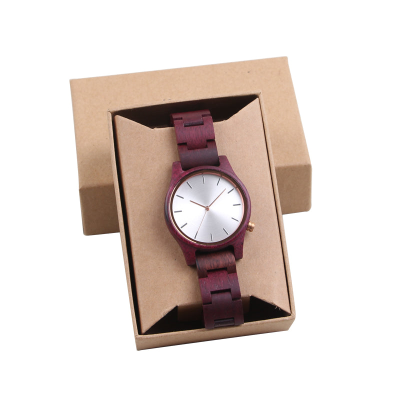 SOPEWOD Wood Watches for Women,Wooden Handmade Watch with Lightweight Adjustable Wood Band, Natural Casual Fashion Quartz Wristwatch