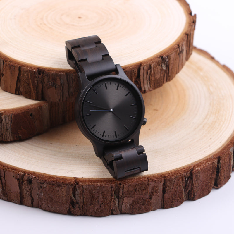 SOPEWOD Engraved Wooden Watch for Boyfriend Fiance Husband Customized Personalized Wood Watches for Men Birthday Anniversary Personalized Watch