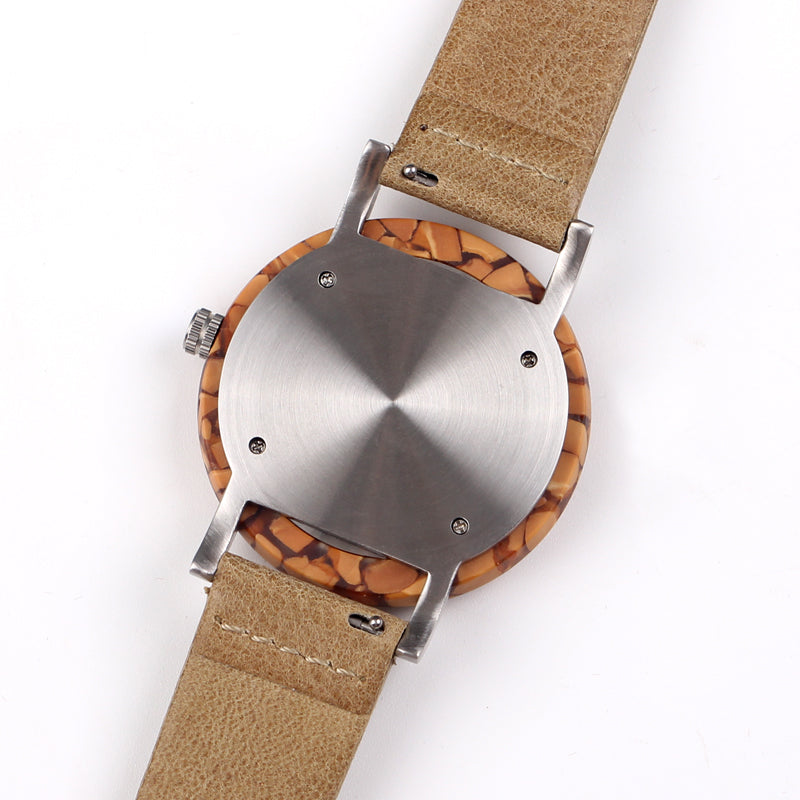 SOPEWOD new trend custom private label sandalwood walnut olive metal wooden watches, leather watch for men