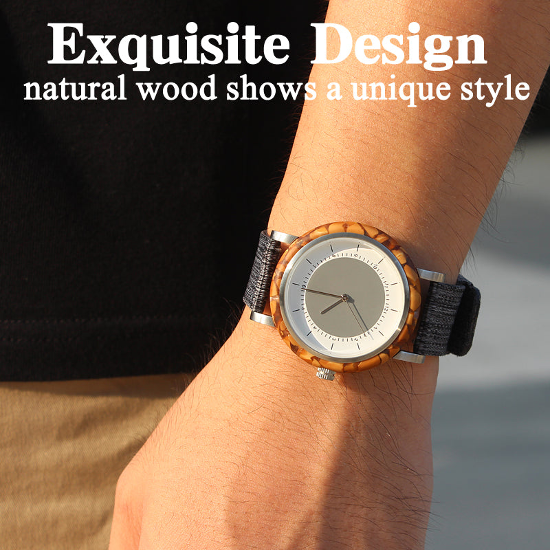 SOPEWOD new trend custom private label sandalwood walnut olive metal wooden watches, nylon watch for men