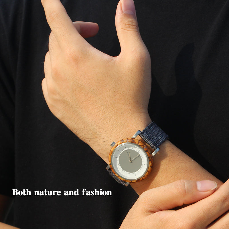 SOPEWOD new trend custom private label sandalwood walnut olive metal wooden watches, nylon watch for men