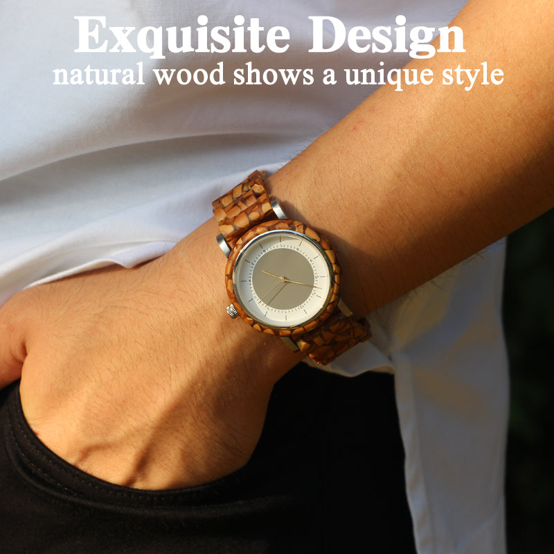 SOPEWOD new trend custom private label sandalwood walnut olive metal wooden watch, wooden watches for men