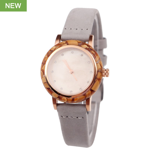 SOPEWOD fashion custom logo sandalwood walnut olive metal wooden watch, leather watches for women
