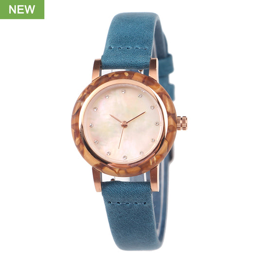 SOPEWOD new trend custom logo sandalwood walnut olive metal wooden watch, leather watches for women
