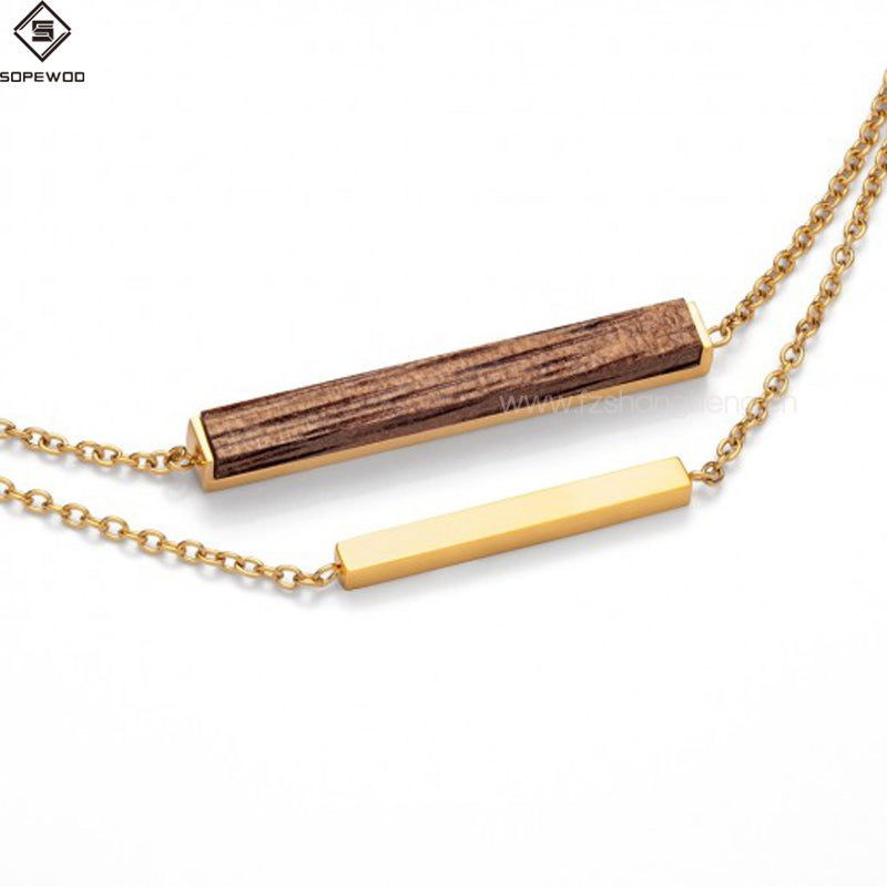 SOPEWOD Natural Wood Bracelet for Men and Women