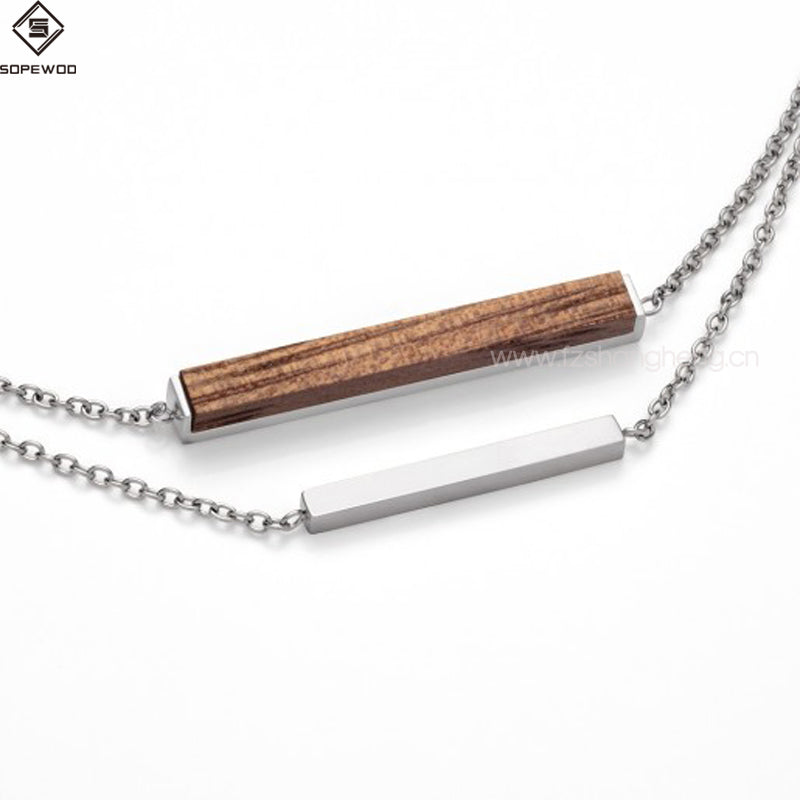 SOPEWOD Natural Wood Bracelet for Men and Women