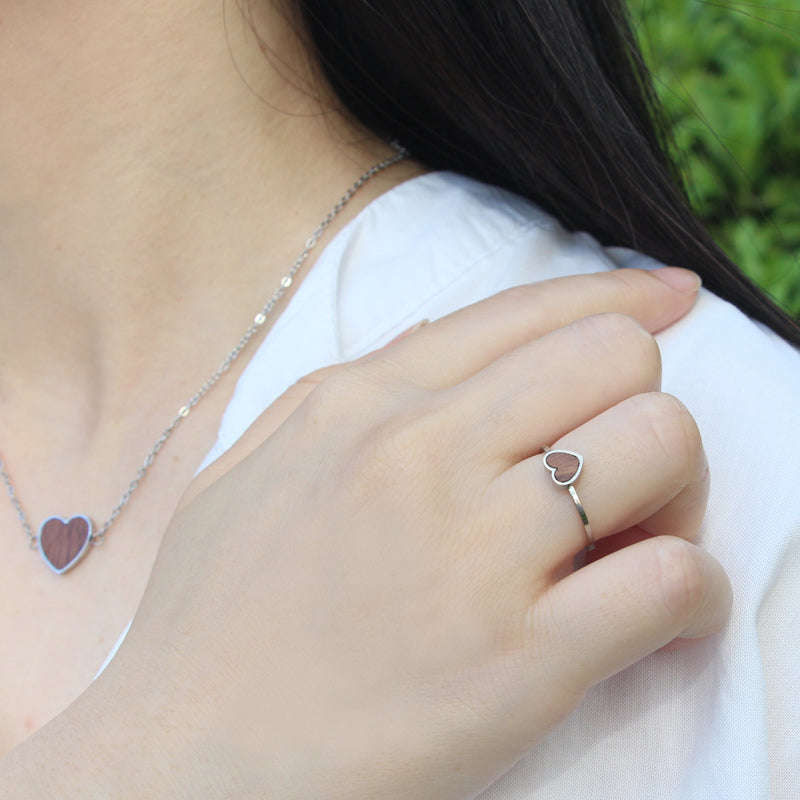 SOPEWOD Fashion Heart Wood Jewelry